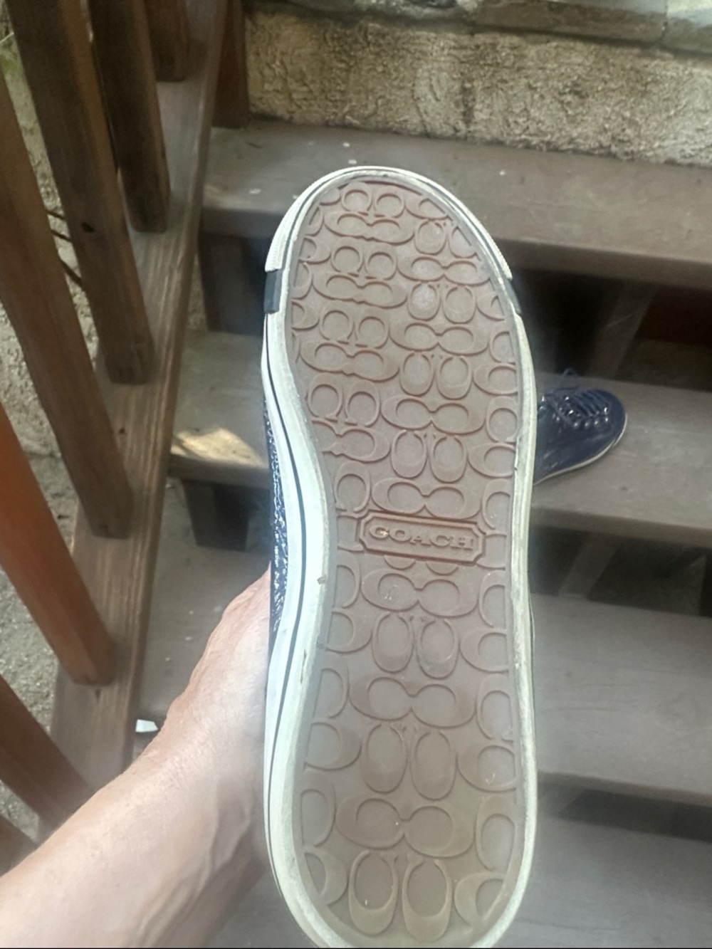 Coach Patent Finished High Top Sneakers - Picture 7 of 8